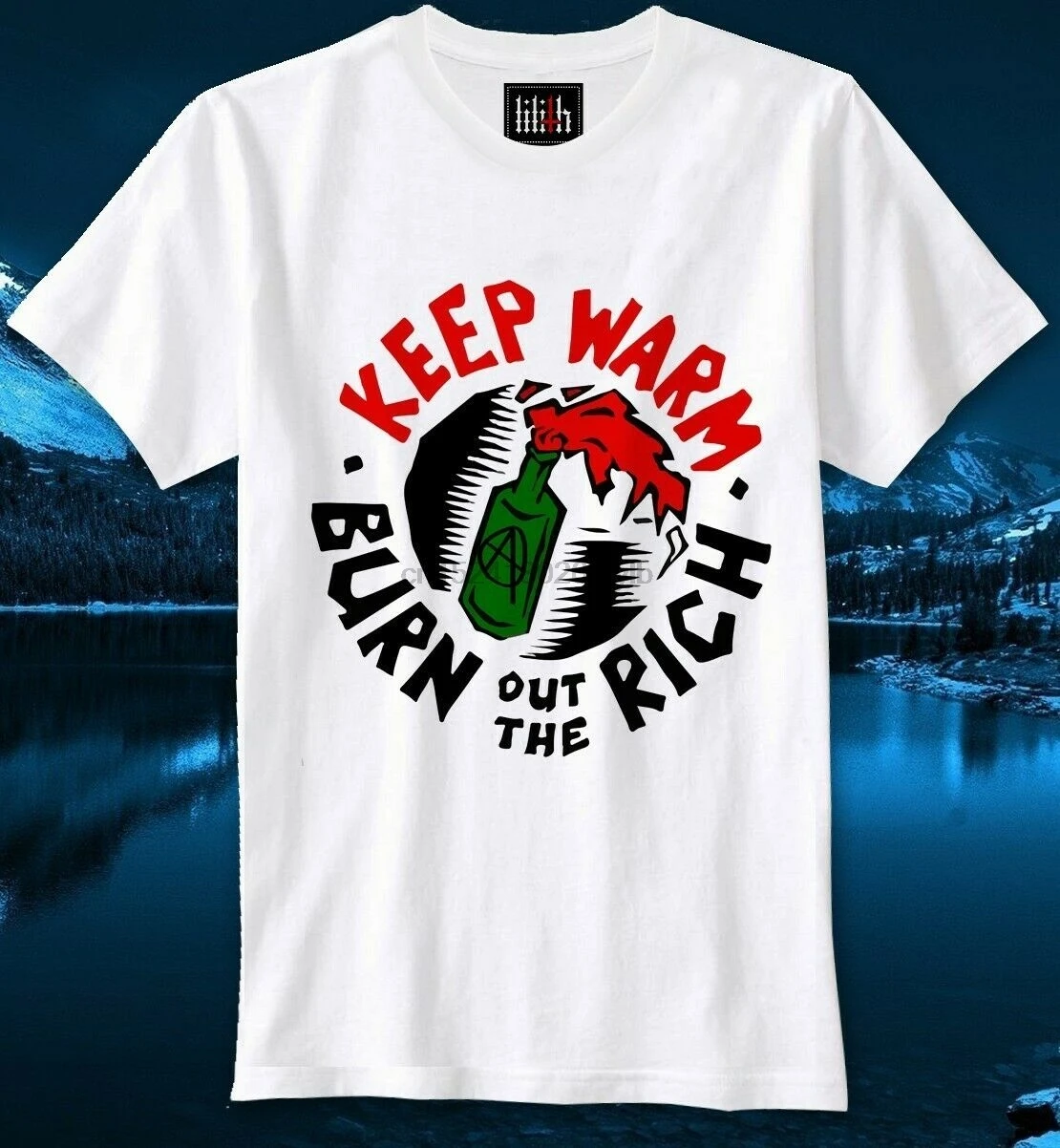 Футболка blockupy Anti captialism Capitalism Wall Street Punk Antifa Demo| |