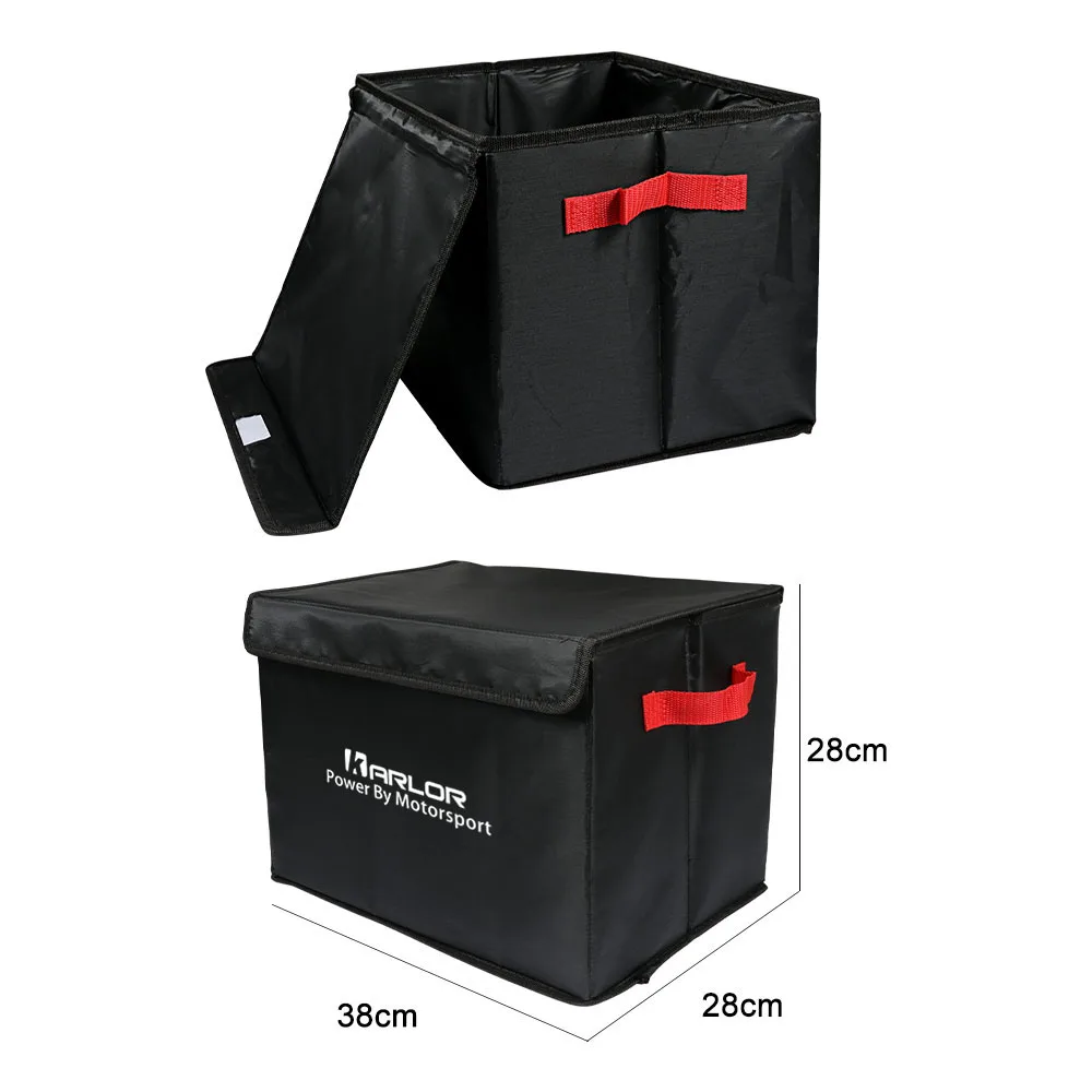 Folding Car Trunk Organizer Storage Bag Oxford Cloth Stowing Tidying Portable Cargo Box Container Accessories | Автомобили и
