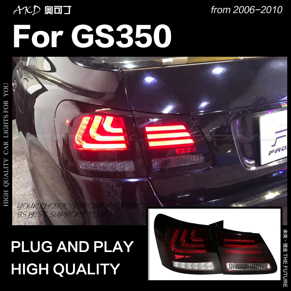 AKD автомобильный Стайлинг для Lexus GS350 задсветильник 2006-2010 GS300 GS430 задний фонарь