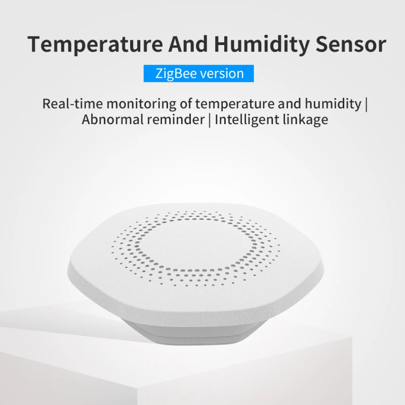 

Tuya Zigbee Wireless Temperature Humidity Sensor For Smart Home Kit Thermometer Hygrometer High-precision Sensor Linkage Alarm