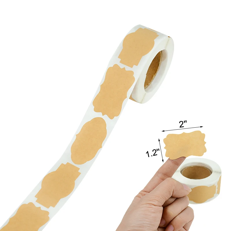 Бумажные крафт-этикетки 300 шт