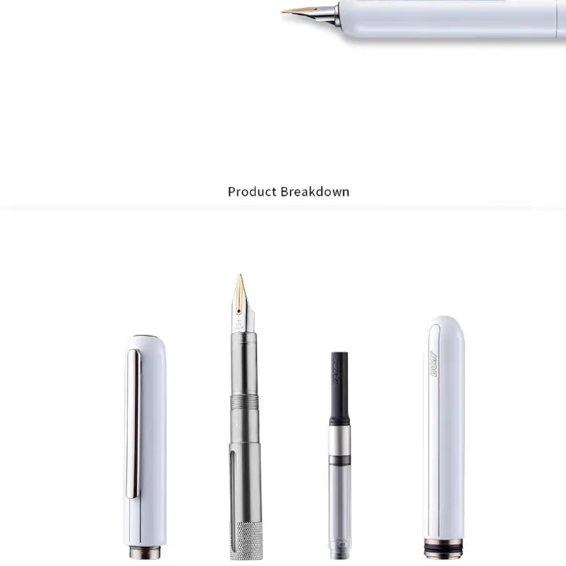 

Red Dot Design Award LM Dialog Focus 3 Fountain Pen Black Titanium Tip Nib Ink Retractable Pens korean stationery