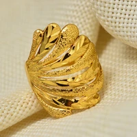dubai ethiopia 5style flowers gold color ring for womengirl arab ring copper jewelry middle eastern israeliraqomangift