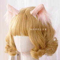 2020 high quality cat ears hair clip hair bands harajuku hair band kawaii plush animal ear lolita headdress cute
