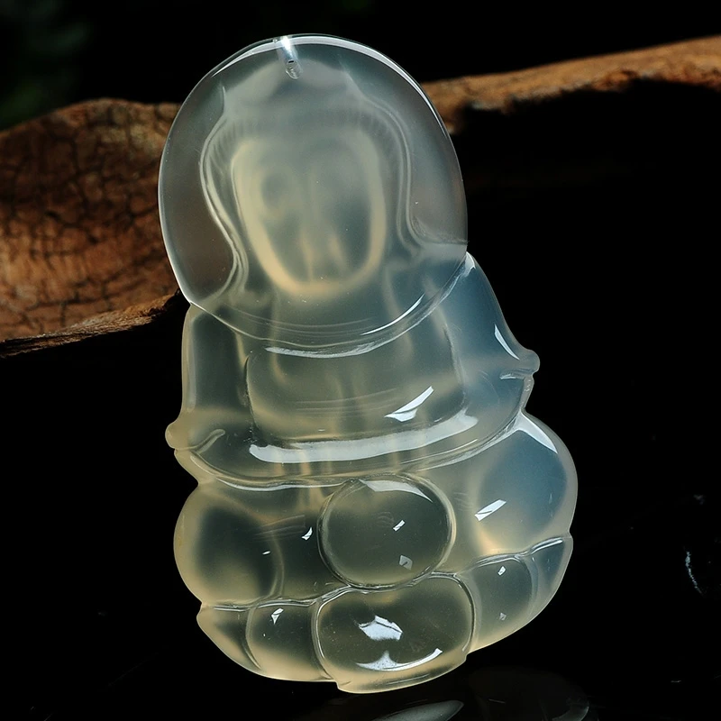 Натуральный нефрит австралийский лед миелин Гуаньинь США Нефритовый Кулон