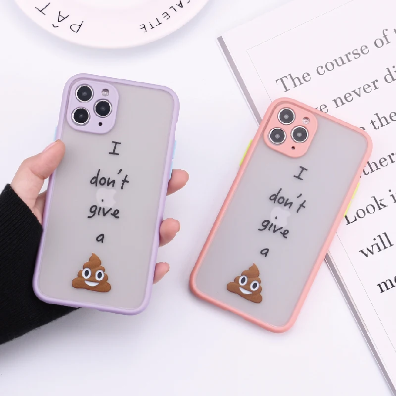 

Funny Letter Quote Camera Protection Bumper Phone Cases For iPhone 11 Pro Max XR XS Max X 8 7 6 Plus Matte Shockproof Back Cover