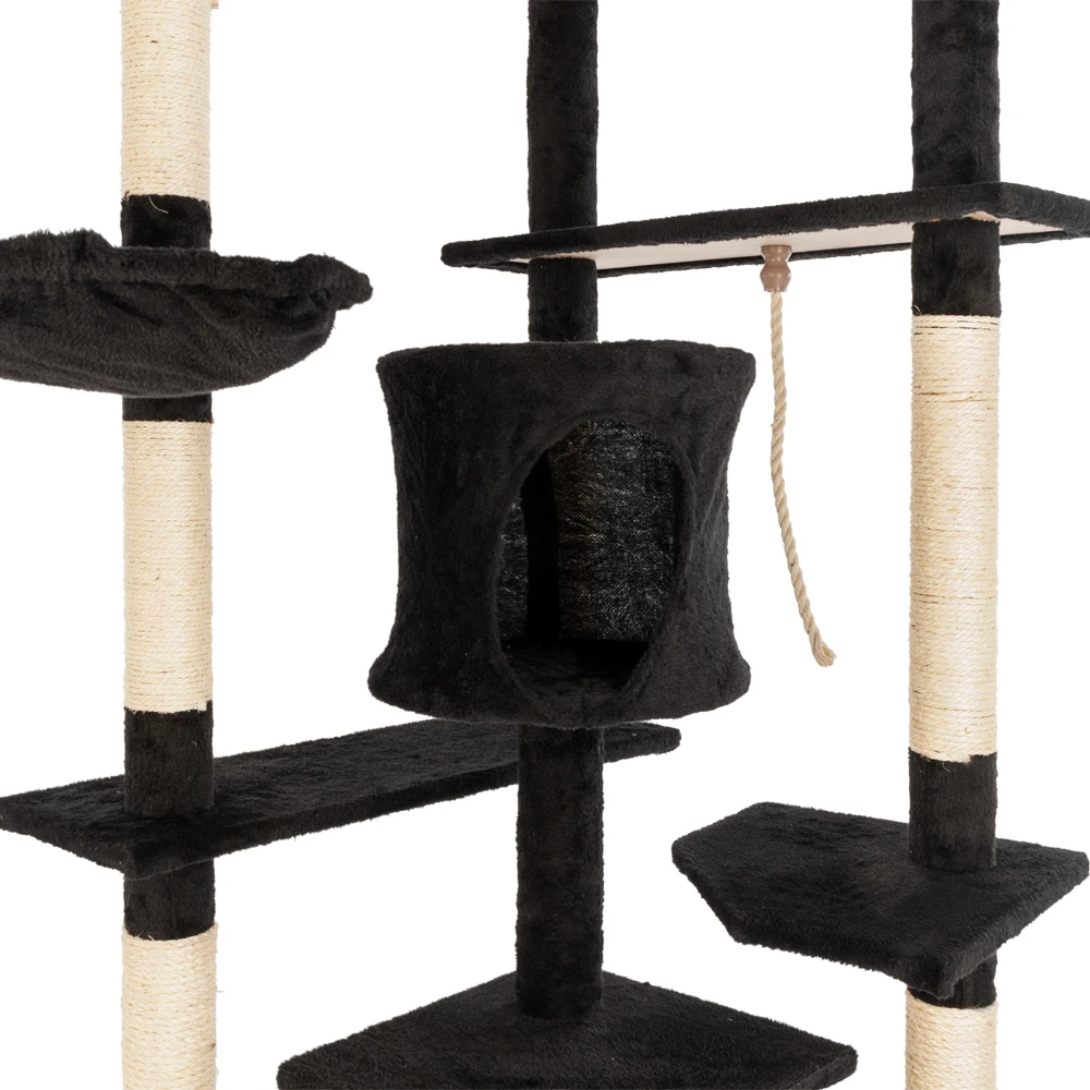 

Multi-Level Tower for Cats Play Cat Tree House Condo Playground Stratcher Furniture for Cats Kittens Cozy Nest Home Pet Rest Toy