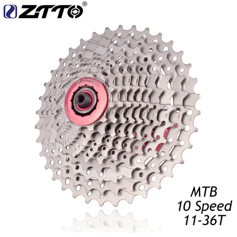 

Маховик ZTTO, 10 скоростей, 11-36T, серебристый, 10 s