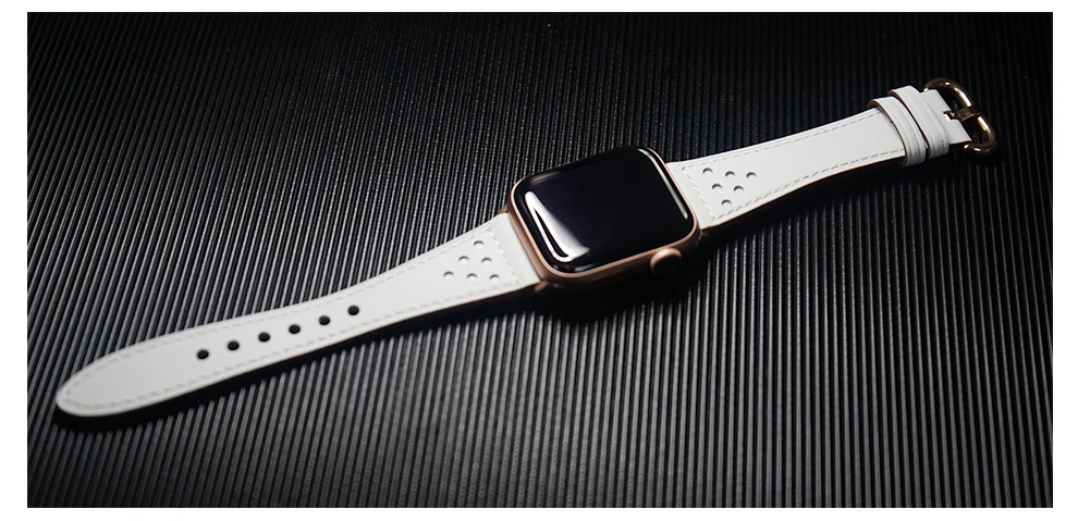Настоящий Кожаный ремешок для apple watch band 42 мм 38 мм iWatch 4 band 44 мм 40 мм роскошный браслет ремешок для apple watch 4 3 2 1