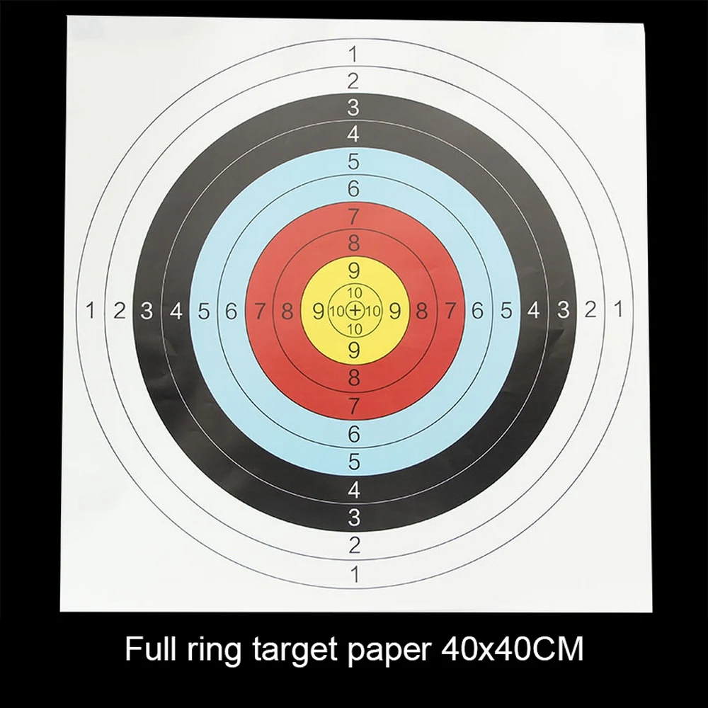 

20pcs 40x40cm Archery Target Equipment Shooting Target by Bow Arrow Practice Archery Target Paper Shooting Practice Accessories