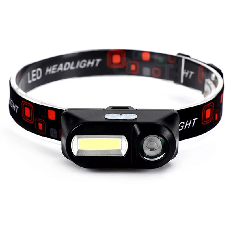 

USB Port Charging Headlamp Outdoor Emergency Head-mounted Flashlight Headlamp