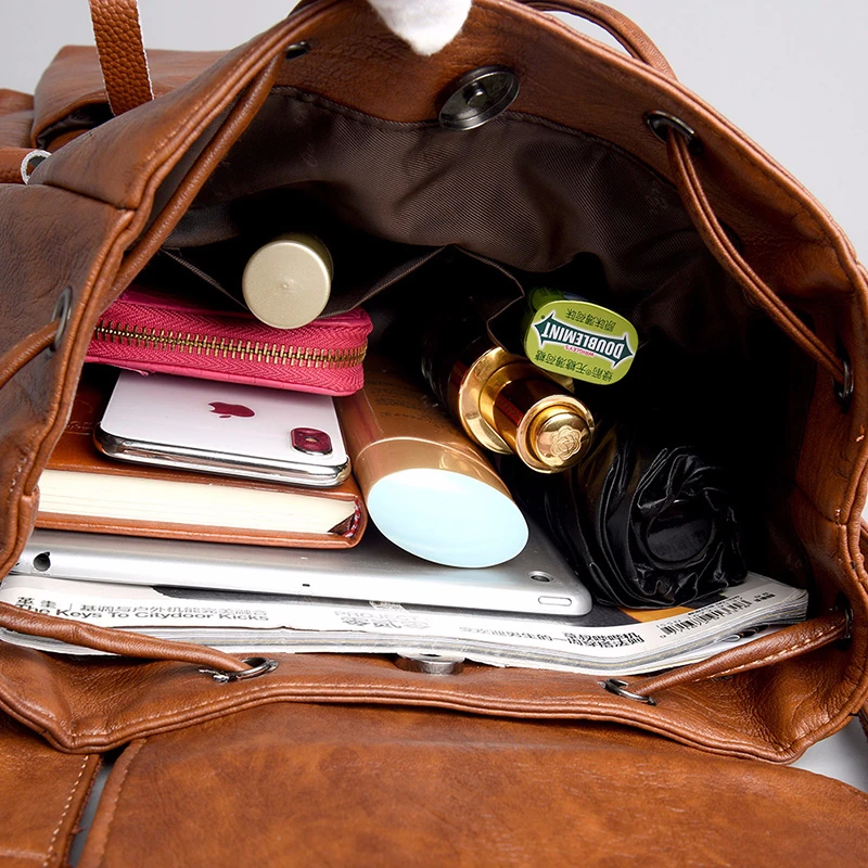 Женские кожаные рюкзаки Mochila Feminina женские высокого качества школьные сумки для