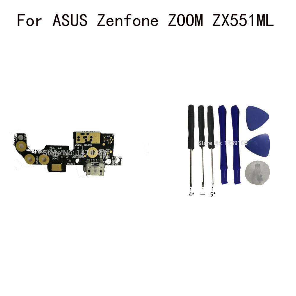 

For ASUS Zenfone ZOOM ZX551ML USB Charging Dock USB Charger Plug Board Module Repair Parts+Tool