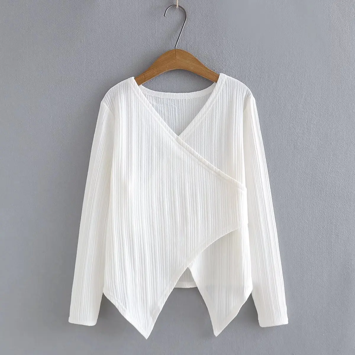 

Женская футболка с V-образным вырезом, весна 2022, женские футболки с длинным рукавом, женские топы, черные, белые, розовые вязаные футболки