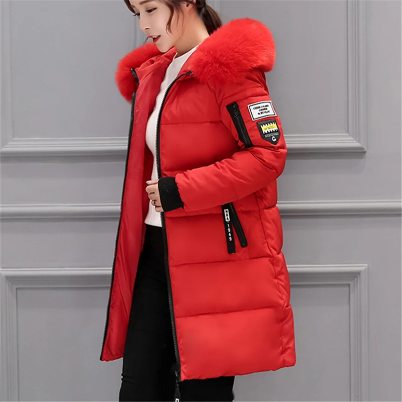 

Новинка 2019, парка, женские зимние пальто, женские длинные хлопковые повседневные меховые куртки с капюшоном, теплые парки, Женское пальто, Ж...