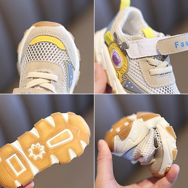 Кроссовки Детские сетчатые унисекс дышащие повседневная обувь для начинающих