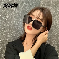 Oversized Square Sunglasses Women Luxury RMM Brand Fashion Flat hot sale Black Lens One Piece women Shade Mirror UV400 poits