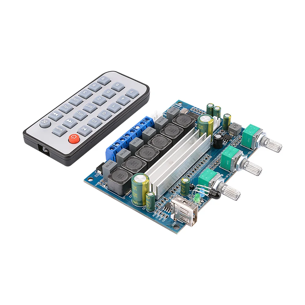 AIYIMA TPA3116 Bluetooth 4,2 сабвуфер усилитель аудио Плата 2X50 Вт+ 100 Вт 2,1 канальный усилитель мощности усилитель звука Поддержка AUX U диск