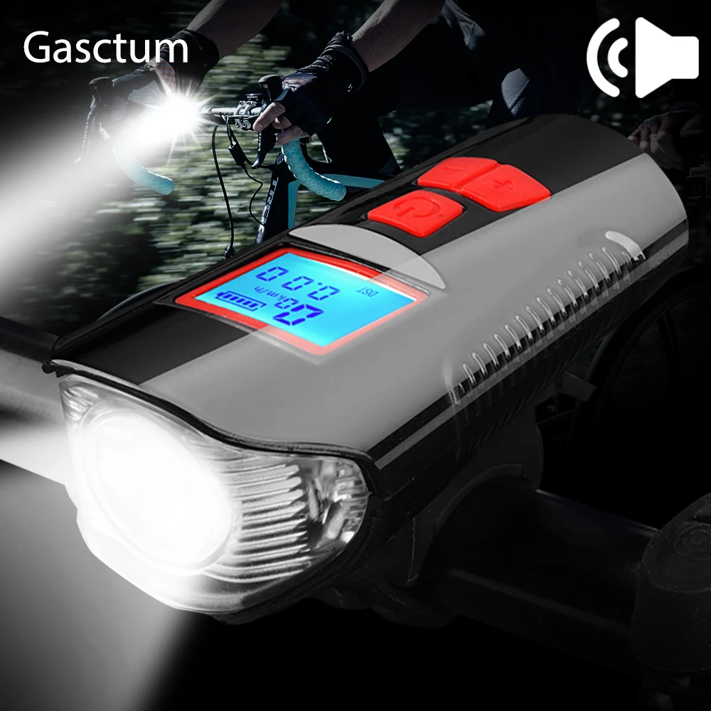 3 в 1 светильник для горного велосипеда USB зарядка Передний фонарь руля