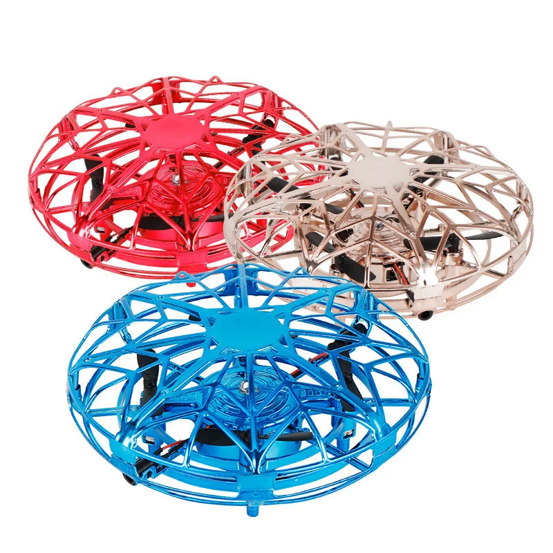 

XKJ New Mini Drone UFO RC Quadcopter Infrared Sensor Anti Collision Aircraft Watch Handle Remote Control Helicopter Children Toy