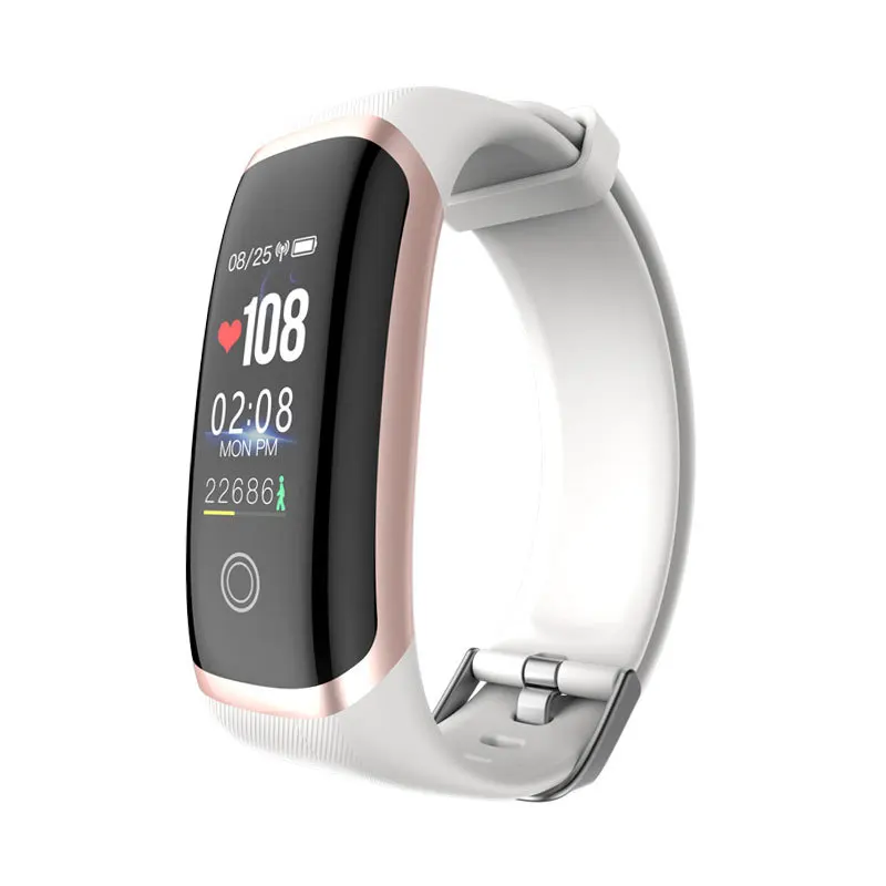 white Letike M4 фитнес новейший чип Nrf52832 часы в реальном времени динамический пульс и монитор артериального давления умный Браслет - Цвет: white