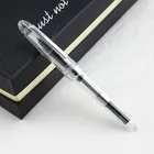 Перьевая ручка JINHAO, прозрачная, белая, со спиральным круглым корпусом, 992