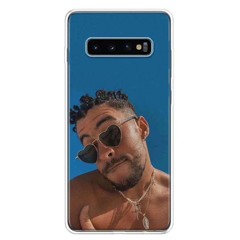 Чехол для телефона Bad Bunny Samsung Galaxy S22 S21 Ultra S10 Plus S20 FE S10E S9 S8 S7 Edge J4 + мягкий чехол Coque |