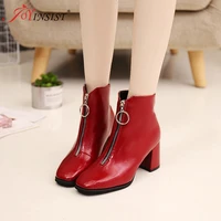 womens shoes top quality ankle boots woman shoes british style martin botas feminina bling sexy