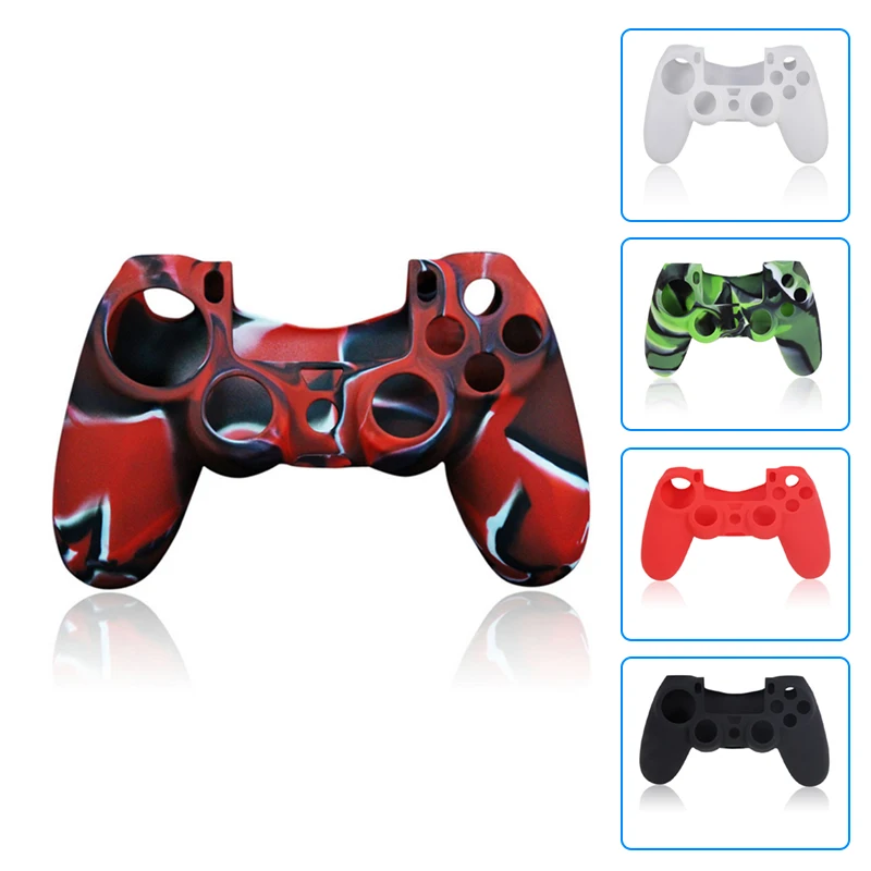 Камуфляжный силиконовый защитный чехол накладка для беспроводной PS 4