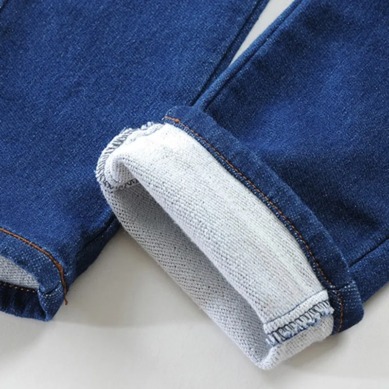 

New Children pants Slightly elastic Style Casual knitted denim fabric Cotton+Spandex Boy's Pants kids trousers