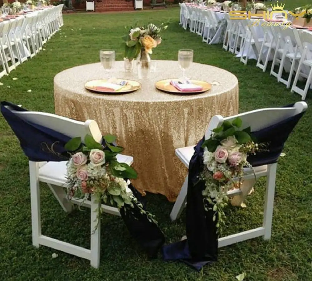 Круглая скатерть 70 дюймов светильник с золотыми блестками круглый покрытие для