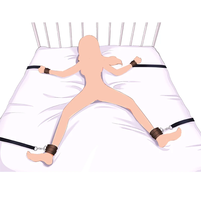 Секс игрушки БДСМ бондаж для пар под кровать набор Веревка Наручники бандаж SM