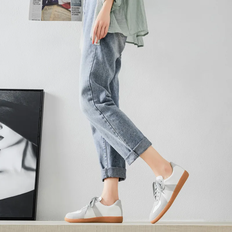 Женские парусиновые кроссовки QWEDF белые из Вулканизированной Ткани повседневная