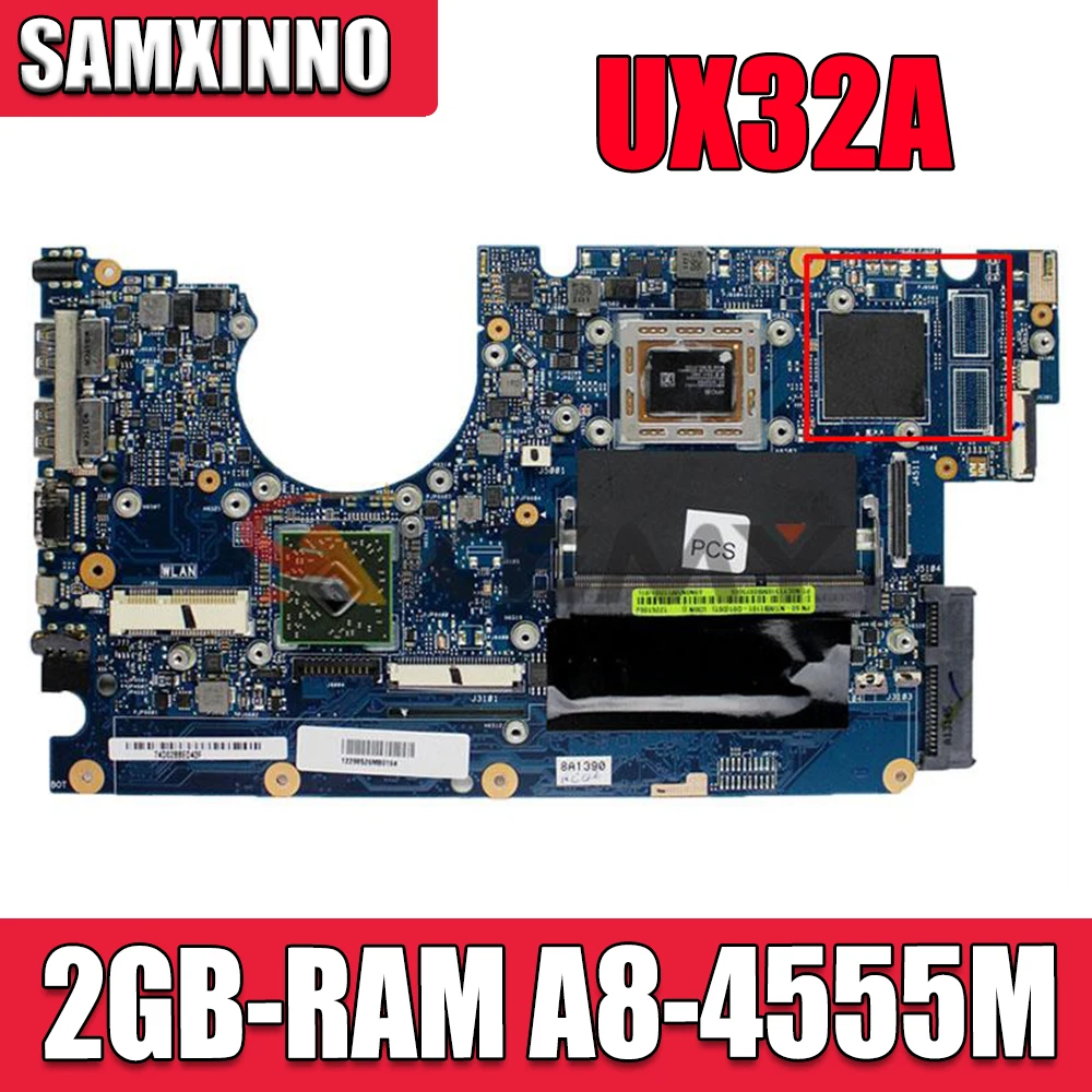 

Материнская плата для ноутбука ASUS UX32A UX32V UX32VD с 2GB-RAM A8-4555M UMA