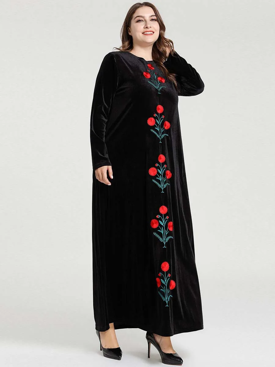 Вельветовая одежда в арабском стиле арабское мусульманское платье кафтан Tesettur