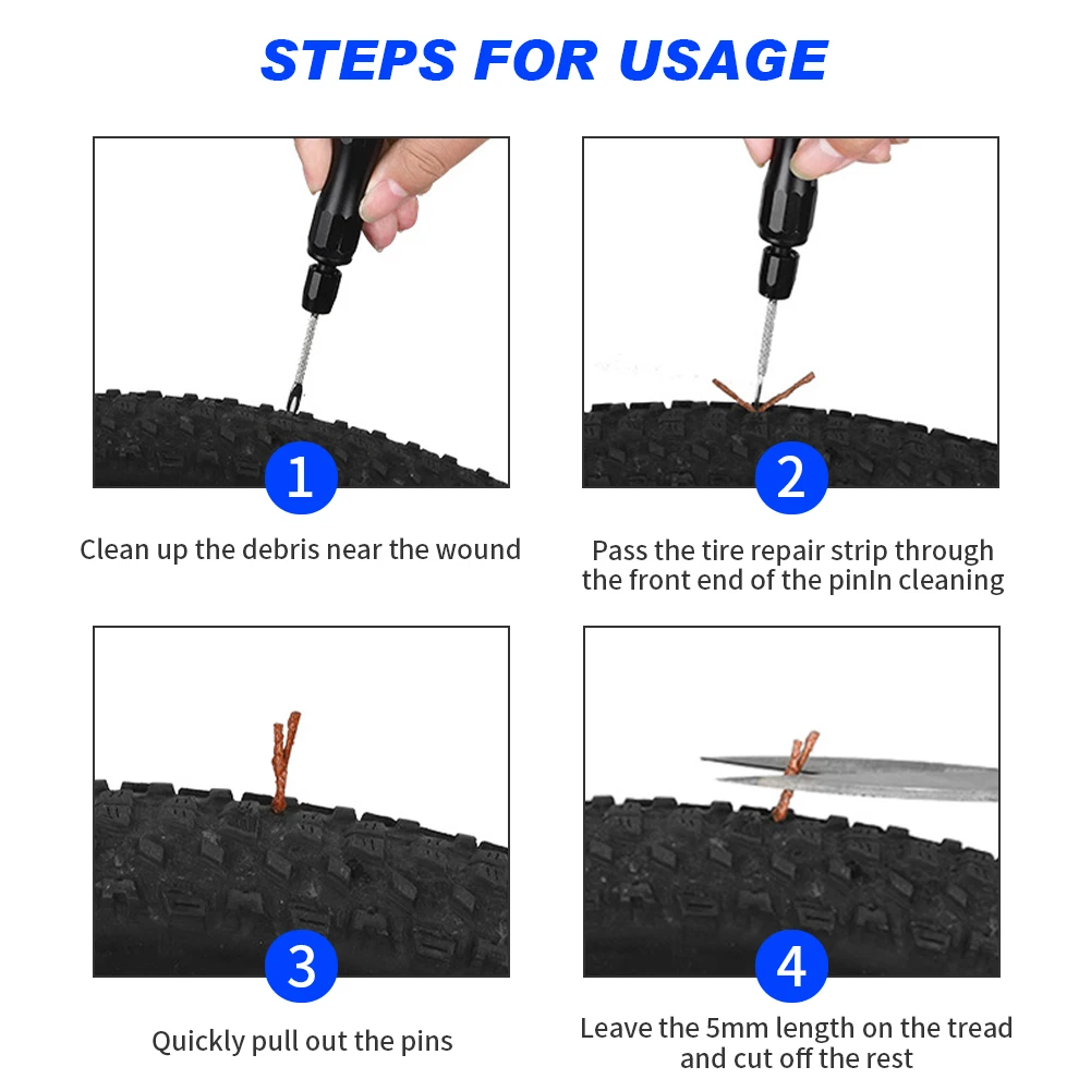 Набор для ремонта велосипедных шин резиновая прокола клейкие полосы задняя