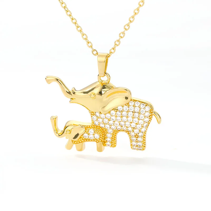 

Exquisite Mother Necklace for Women Animal Mother and Child Pendant Necklaces Creative Jewelry Souvenir Gift Accessories