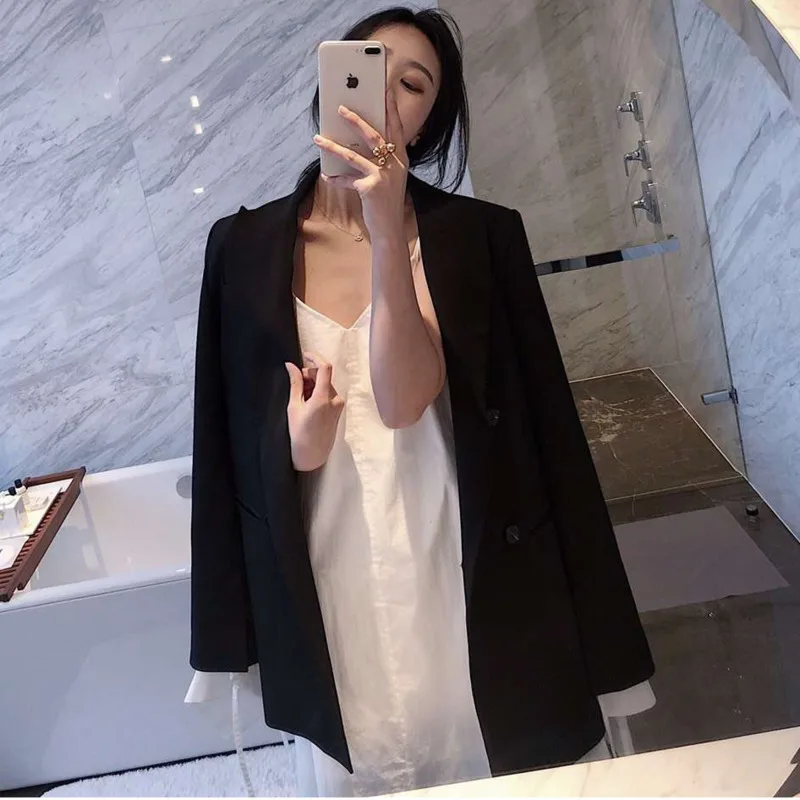 [LANMREM] 2020 Осенняя и новая продукция модная черная куртка с отстегивающимися