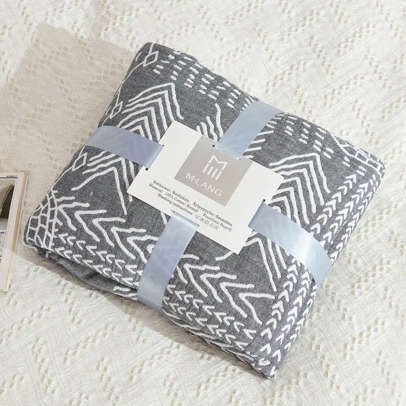 8-слойное хлопковое Марлевое одеяло для детей и взрослых путешествий самолета