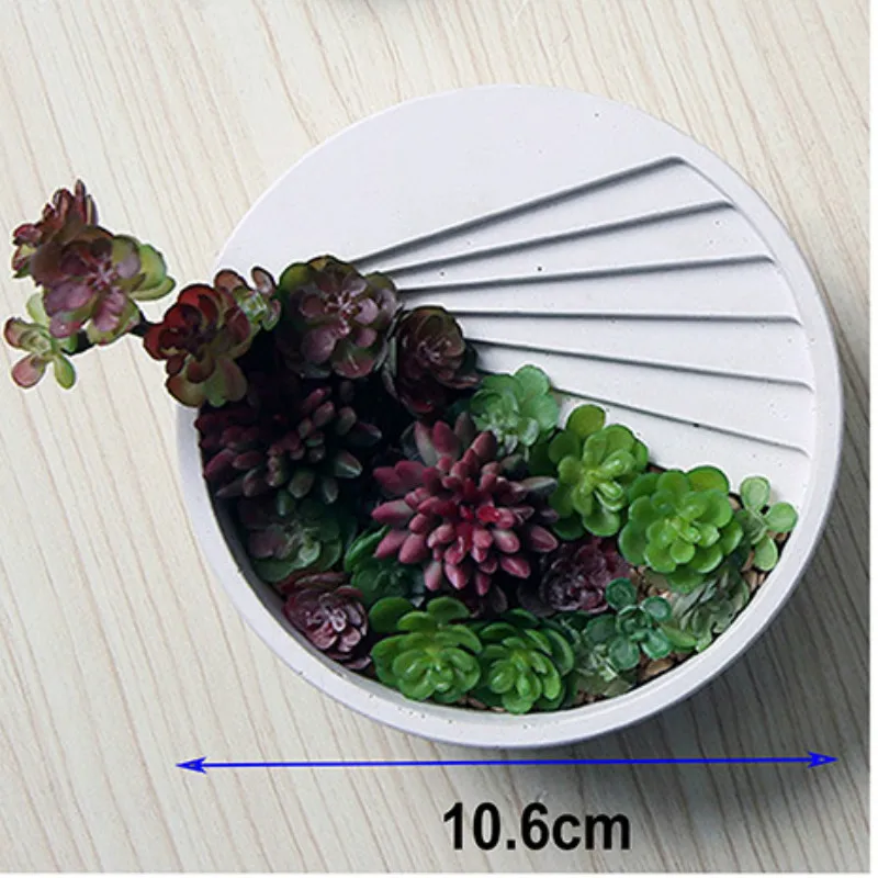 Маленькая круглая 3D форма для лестницы цемента цветочного горшка силиконовая