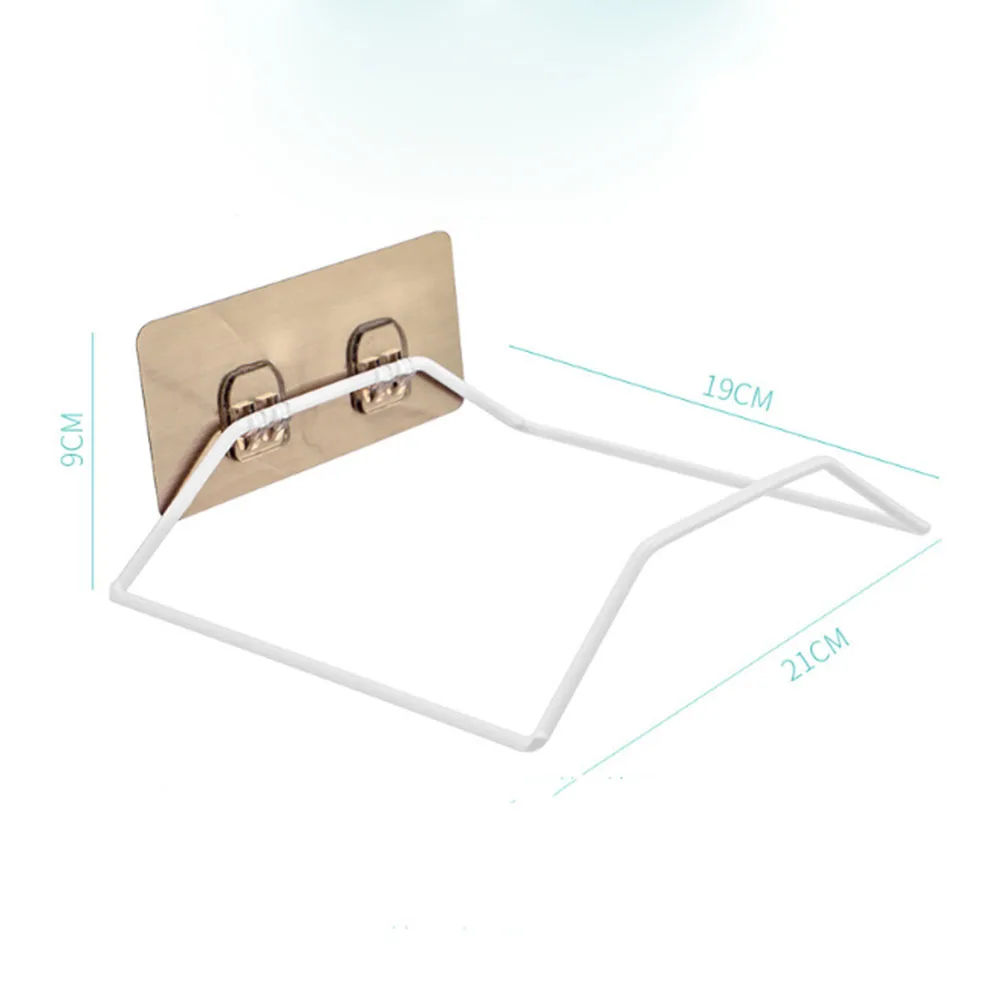 

Free Punch Iron Washbasin Stand Bathroom Wall Mount Washbasin Rack Bathroom Strong Hook Wall Sticky Hook Storage Rack