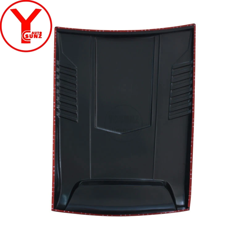 Черная Блестящая крышка автомобильной капота YCSUNZ 5D овальное отверстие