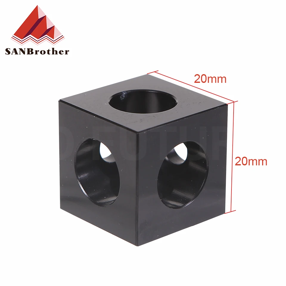

3D Printer Parts 2020 Aluminum Block Cube prism connector wheel regulator cube corner V slot three way corner bracket corner