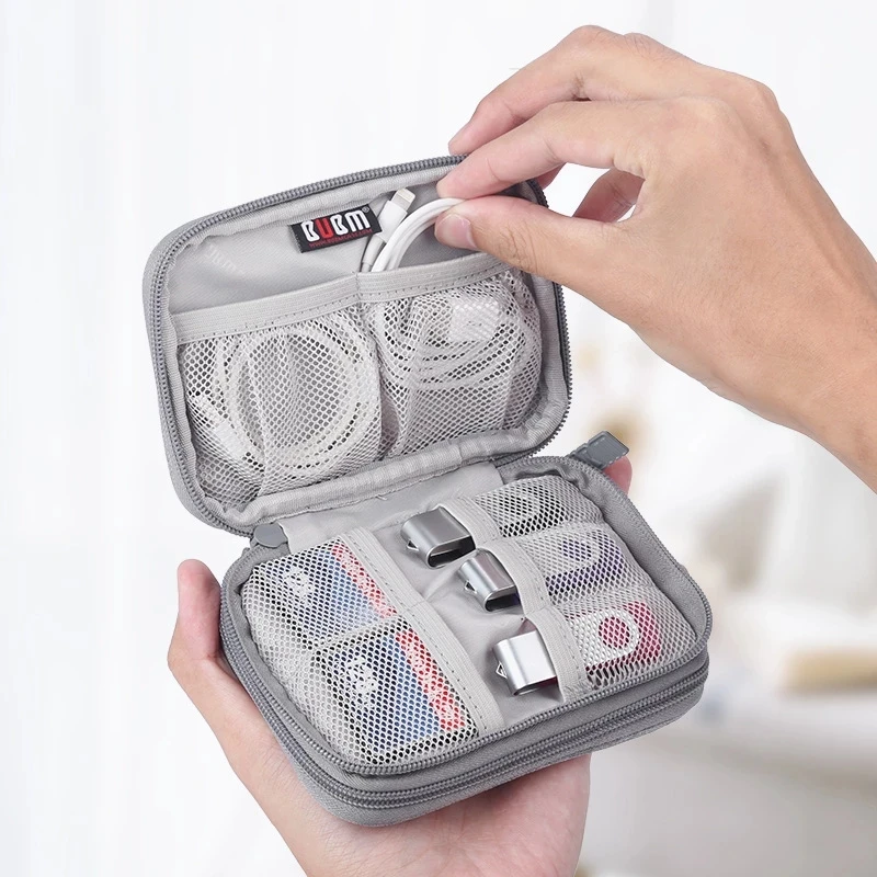 

Power Bank Mobile Phone Sorting Pouch Digital Bags Hard Disk Case Bag Zip Items Solid Packing Organizers Household Accessories