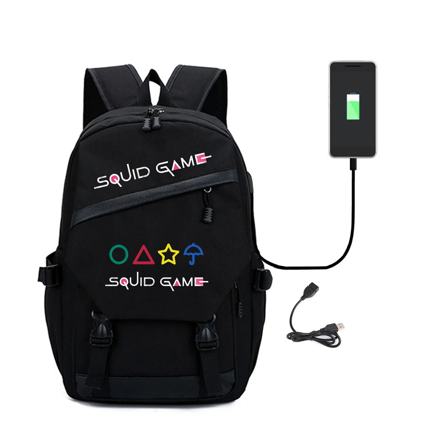 

Рюкзак для косплея из игры «кальмар» с USB-портом для зарядки