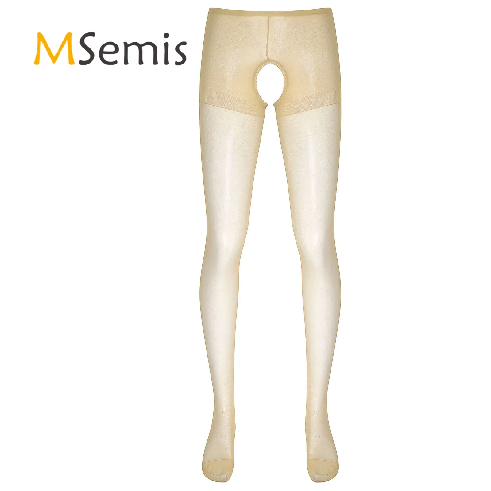 

Сексуальные колготки с открытой промежностью, нижнее белье для мужчин, нижнее белье, кружевные прозрачные носки, гольфы, чулки без промежно...