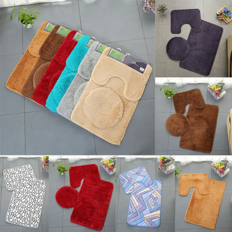 3 шт. Нескользящие напольные коврики для ванной|Коврик| |