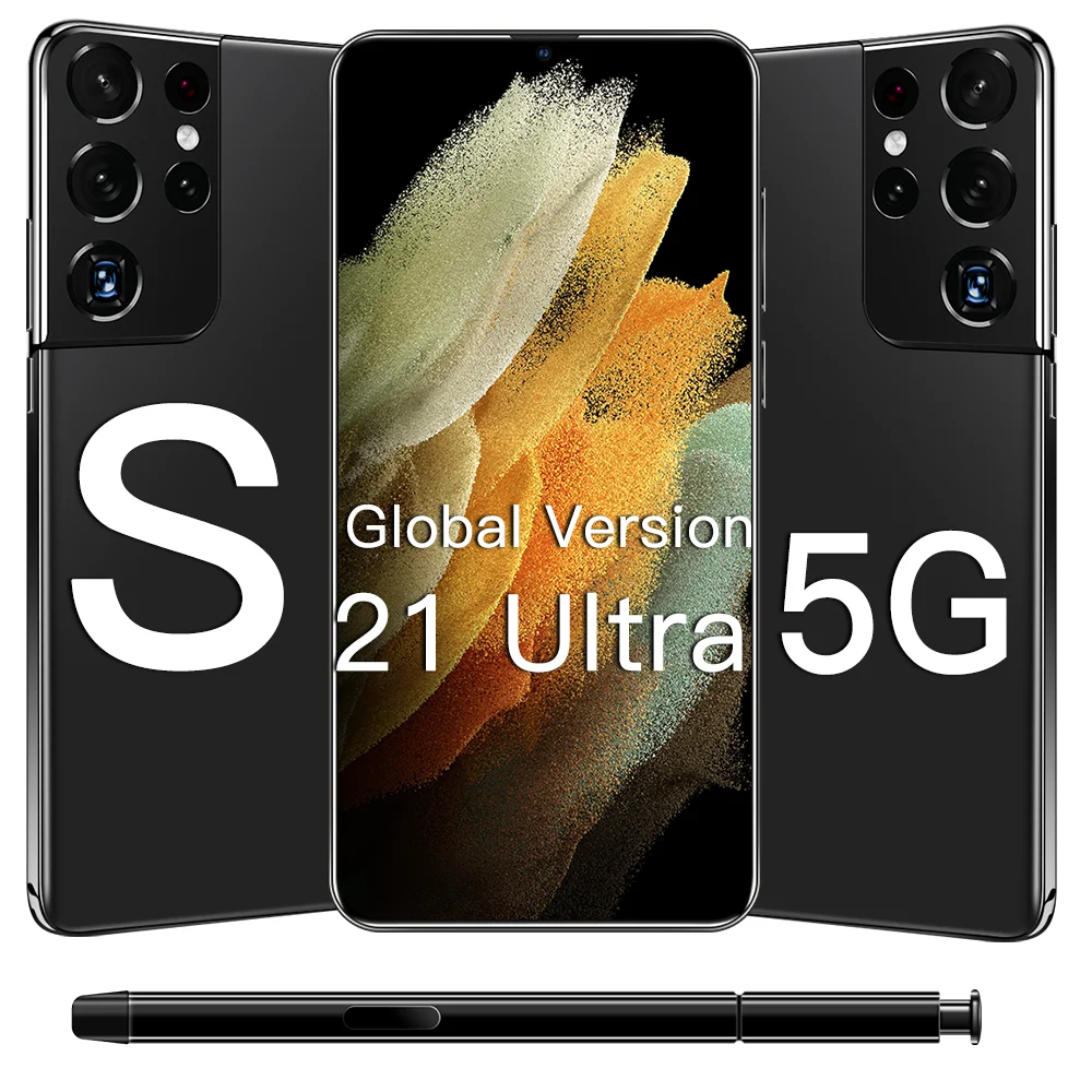 

SANSUMG GALAX S21 Ultra 5G Smartphone Newest 6.7Inch HD Screen S21 Ultra Global Version Mobile Phone Snapdragon888 Cellphone