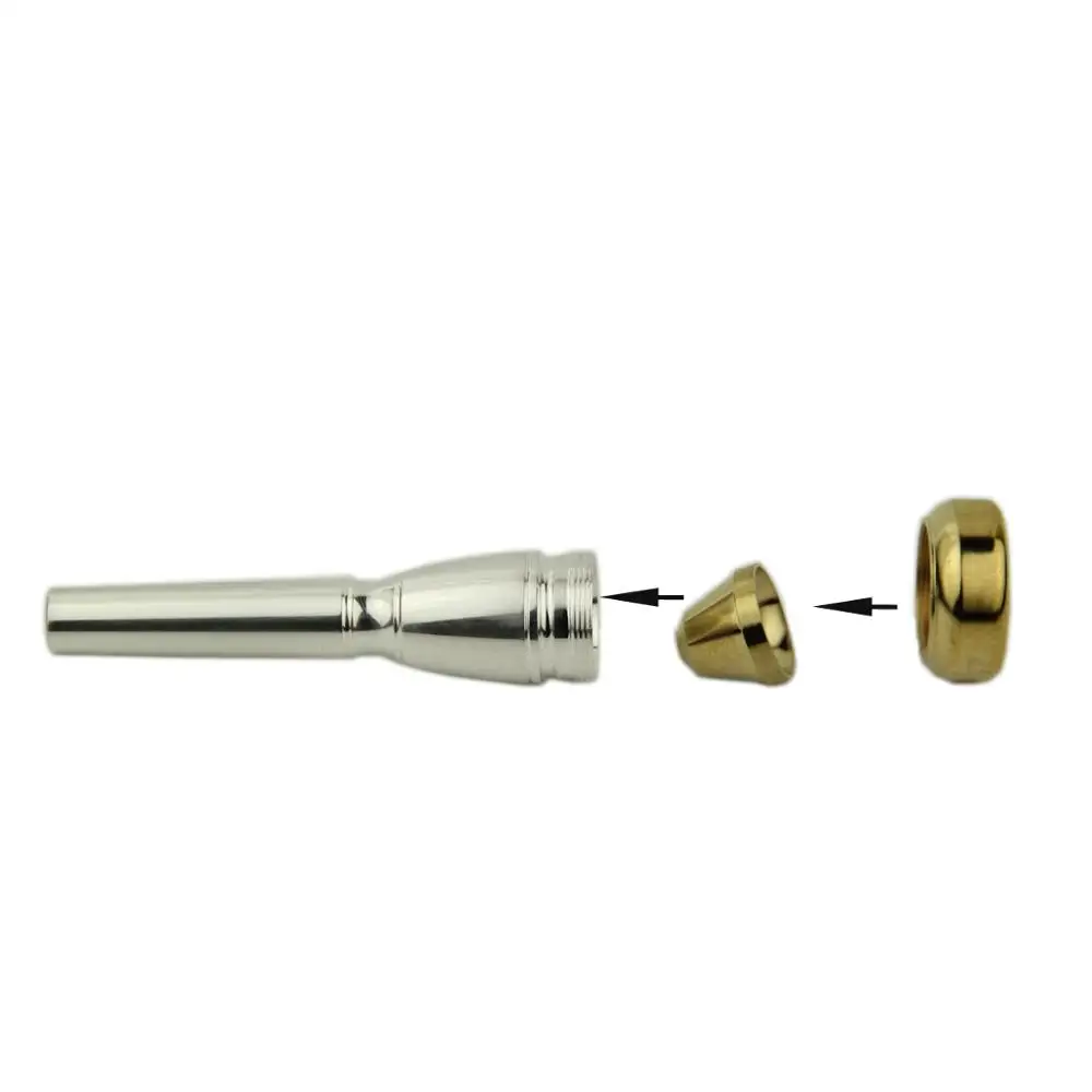 Труба мундштук трансформируемый 2a 2b 3a 3b &amp 2 головки поверхности серебристого