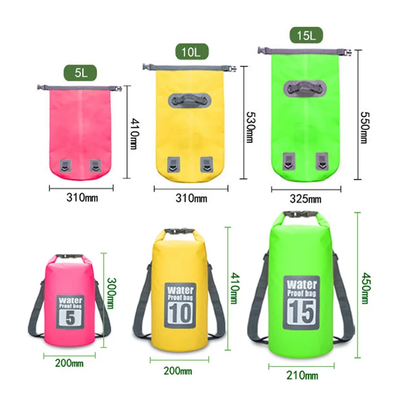 5/20 л водонепроницаемый рюкзак для плавания плавающая сухая сумка рафтинг на